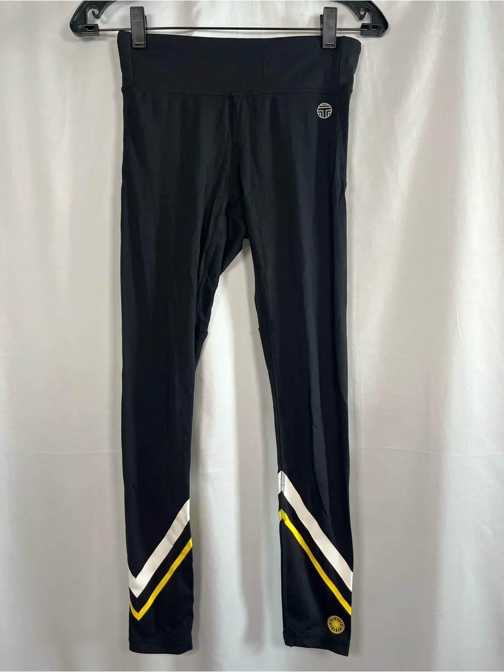Tory Burch sport weightless chevron workout activewear leggings sz s - Picture 2 of 7